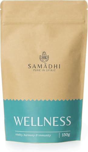 Samadhi Wellness - Té Bienestar Gourmet de Portugal - Rooibos y Ashwagandha - Tranquiliza el cuerpo y la mente - Sabor Auténtico - Sin Cafeína