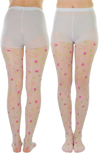 Image of ToBeInStyle Women's Sheer Floral Lace Full Length Leggings