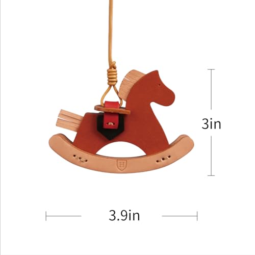 Décoration de cheval à bascule cuir pour embellir un mur vide - 6