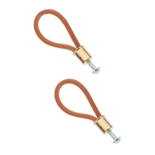 DOITOOL 2 Pcs Rope Handle Pulls for Cabinets and Furniture Vintage Attic Pull Down Door Knobs Rustic Farmhouse Style Soft Durable Rope Drawer Pulls for Wardrobe and Kitchen