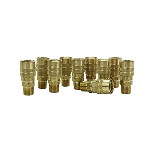 Aire enganche rapido 3/8 MNPT Milton 719 conector neumatico para compresor industrial 6