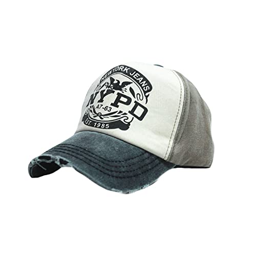 Withmoons Vintage Baseball Cap Distressed Washed Cotton Embroidery Dad Hat Yz10142 (Black) #TOP23