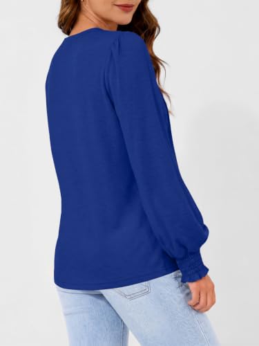 Image of AUTOMET Womens Long Sleeve Shirts Fall Blouses Tops Business Casual Outfits
