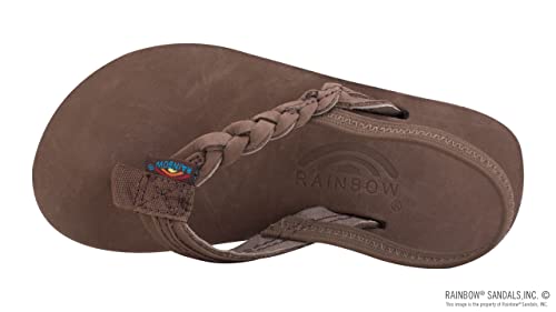 Image of Rainbow Sandals Kid's Single Layer Premier Leather Flirty Braidy