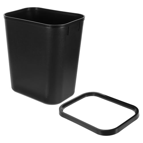 Poubelle cuisine compacte 15l noire anti encombrement pour petit coin