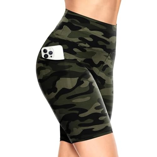 TNNZEET Biker Shorts Women - 8"/5"/3" High Waisted Tummy Control Workout Gym Spandex Booty Yoga Volleyball Shorts 3 IN X-Small A-white