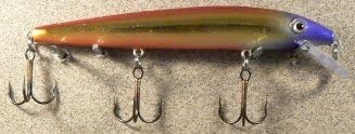 JLVLures JLV Shallow Suspending Minnow Purple Headed Demon : Husky Stickbait Lures Saltwater Freshwater Jerk Bass Smallmouth Steelhead Pike Muskie Salmon Trout Snook Striper Perch Whiper Snook Speckled Trevally, Mid- Depth Trolling Casting Hook Treble