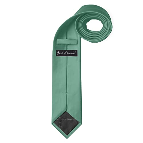 Image of Jacob Alexander Men's Extra Long Solid Color Tie