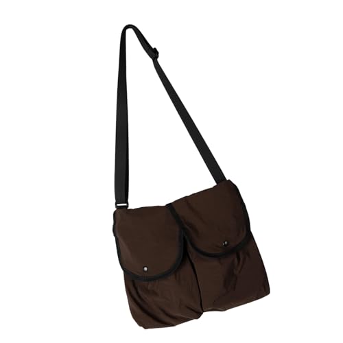 Sac à bandoulière rétro en nylon léger multi-compartiments pour hommes et femmes