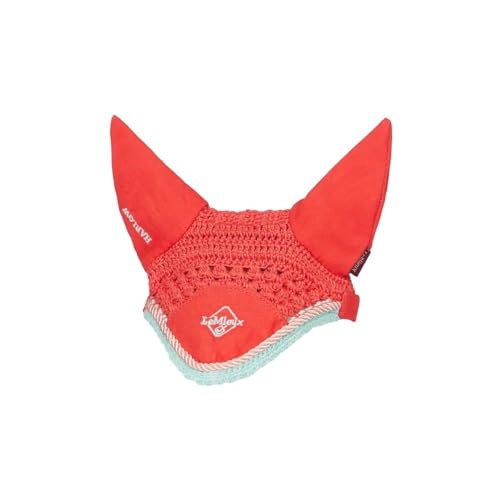 Fly Hood LeMieux Hobby Horse Coral Crush orejeras para caballo de juguete