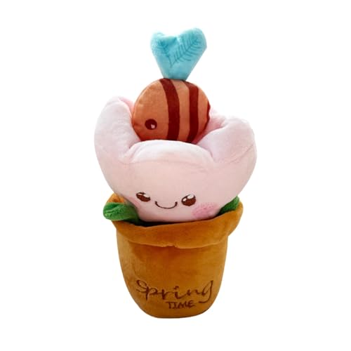 Dog Enrichment Toys, Multifunctional Puppy Foraging Doll, Cat Puzzle Toy, Interactive Stuffed Plant Treat Hiding Game 9.84x5.91 