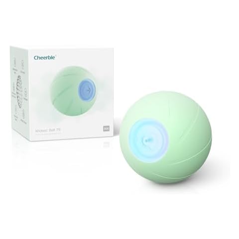 Cheerble Smart Interactive Dog Toy, Wicked Ball, Automatic Moving Bouncing Rotating Ball, Active Rolling Ball for Medium Large Dogs Boredom, Peppy Pet Ball with Lights, Fun Birthday Gift Cover