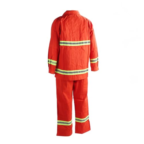 Hamwesh Mystical/Fantasy Safety Suit, High Visibility Thermal Insulation Protective Clothing FR Overalls with Reflective Strip and Zip Up for Hazardous Industrial Construction Environments (M)