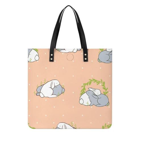 Tote bag lapin grand format résistant contre le désordre