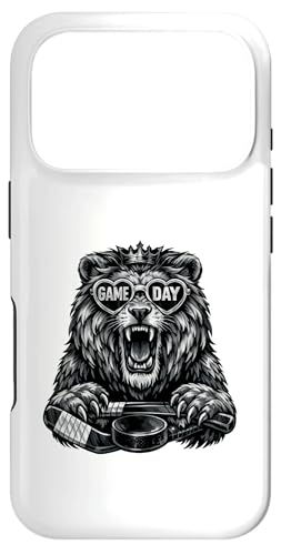 Funny Hockey Lion Game Day Vintage Shirt Fans �X�}�z�P�[�X iPhone 17 Pro �p