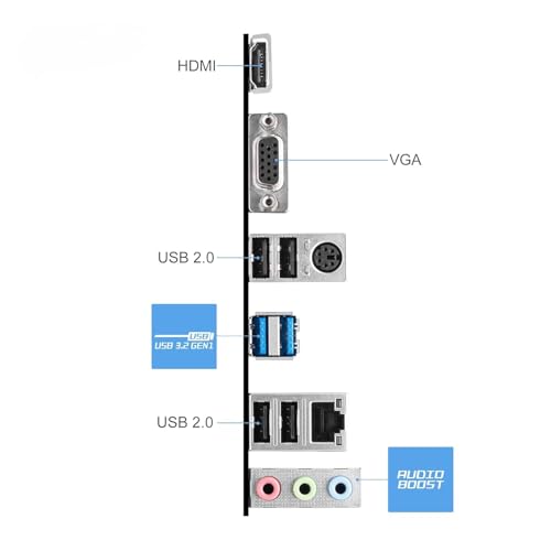 Image of PRO H610M-E DDR4 Micro-ATX Motherboard for Intel LGA1700 (14th /13th /12th Gen Core), 2X DDR4 3200MHz DIMM, PCIe 4.0 x16, M.2 Gen3 Slot, USB 3.2 Gen1, 1G LAN, HDMI & VGA