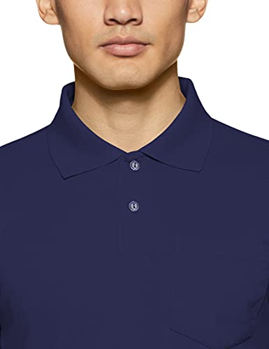Image of Rupa Bumchums Men Super Combed Cotton Solid Half Sleeve Club Collar Polo Regular Fit T-Shirt with Chest Pocket