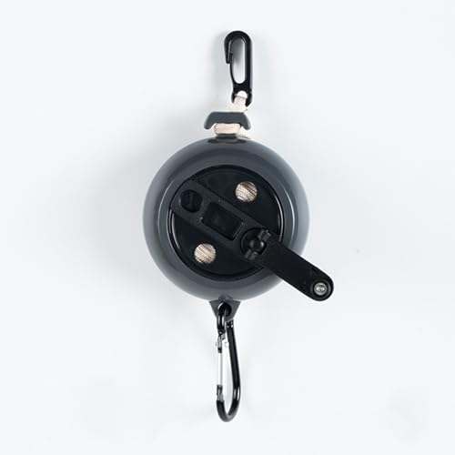 Qiviluto 32Ft Portable Travel Clothesline is also an Outdoor Camping Clothesline, Cruising Clothesline for Drying Clothes on Cruise Ships with 10 Windproof clips, 10 Clothespins, 1 Storage Bag (Black)