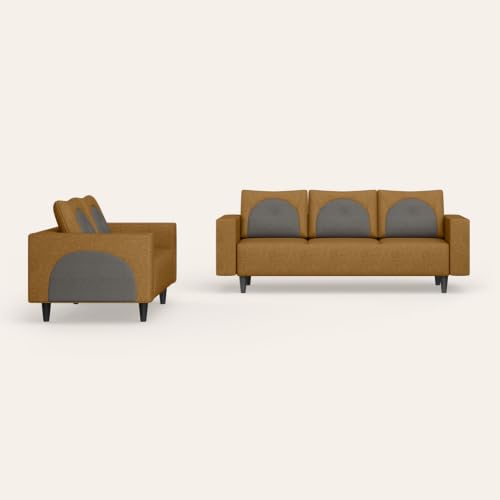 Image of Interio by Godrej Cresco 5-Seater Fabric Sofa Set (3+2)