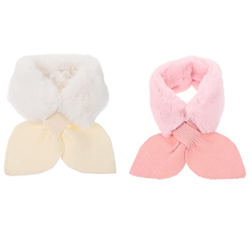 Bufanda de invierno para bebés accesorio de felpa cálida infantil juego jardín