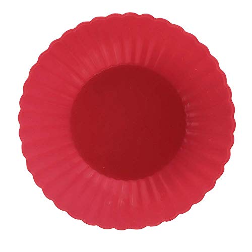 Mor - Cupcake E Muffin Formas Avulsas Silicone Vermelho 12 Unidades