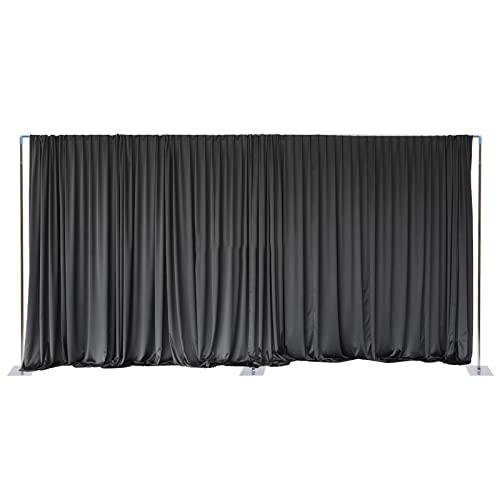 20Ft X10Ft Adjustable Telescopic Backdrop Stand Heavy Duty Pipe And Drape Kit For Party Wedding Decoration Studio Photography Background, Photo Backdrop Frame Drape Support System Trade Show Display #TOP1