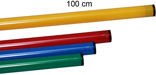 Image secondaire de Boje Sport Jalon coloré en Plastique/Jalon de Gymnastique/Jalon d'entraînement/Multi-Fonctions, 100 cm, Jaune - 1x 100y