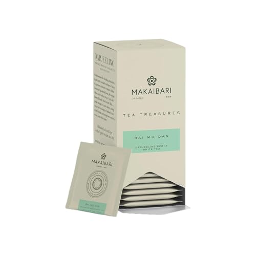 Image of Makaibari Tea Treasures -Makaibari Darjeeling Tea Bai Mu Dan Darjeeling Peony White Tea, 25 tea bags