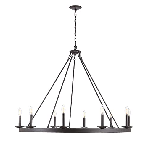 Safavieh Cha4017A Telta Oil-Rubbed Bronze 10-Light (Led Bulbs Included) Chandelier, 0 #TOP1