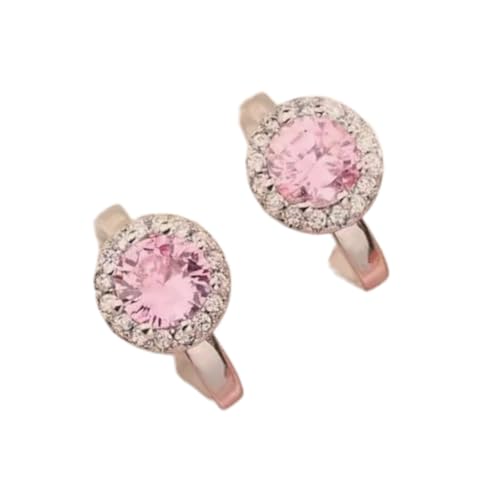 Gold Plated Spiral Ear Cuff for Women & Girls – Stylish Non-Piercing Clip On Earring, Trendy Fashion Jewelry (Non-Piercing Pink)