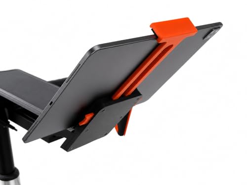 Support de tablette pour vélo Zwift Ride orange et noir avec fixation sécurisée - 3