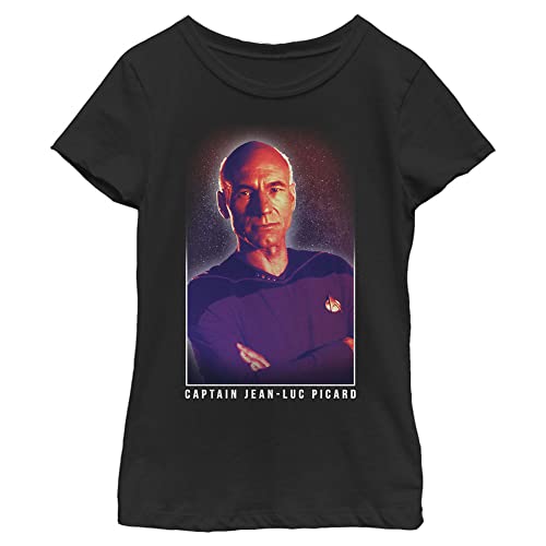 T-shirt Star Trek fille Jean Luc Picard anti-irritation coton doux
