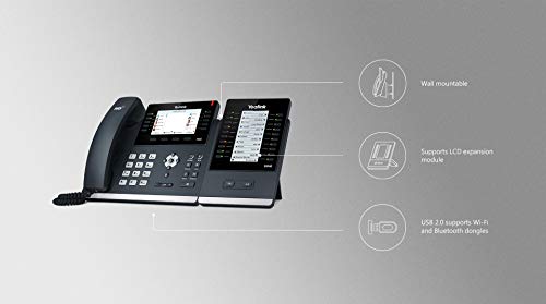 Teléfono Yealink T46G SIP POE Bundle con Fuente de Poder miniatura 4