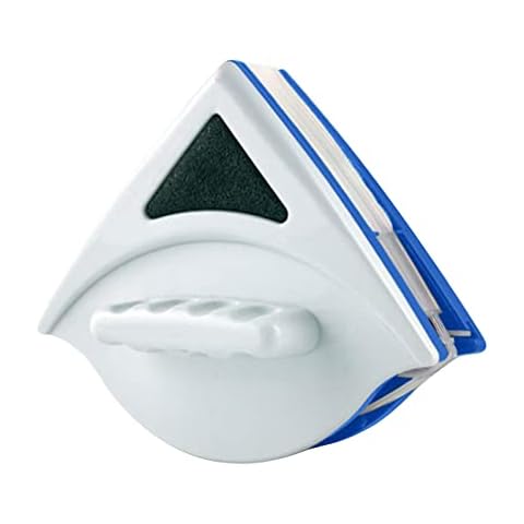 AIYING Double-side Magnetic Glass Wiper Window Cleaner Surface Cleaning Brush Triangle Cleaning Tools for High House Glass Windows Thickness 3-8mm Cover