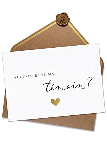 Joli Coon Veux-tu être ma témoin carte - Cadeau temoin mariage - Demande temoin mariage