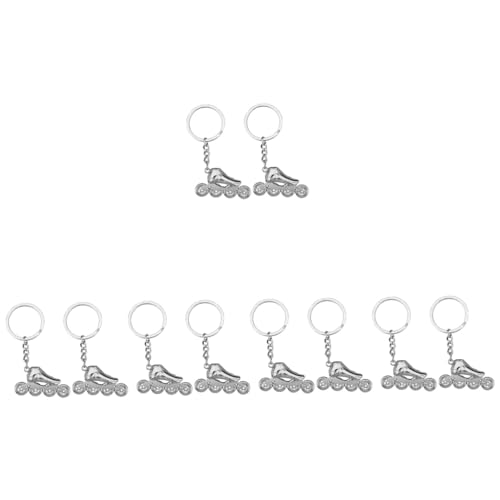 Roller porte-clés porte-clés accessoires : lot de 10 pendentifs délicats à offrir