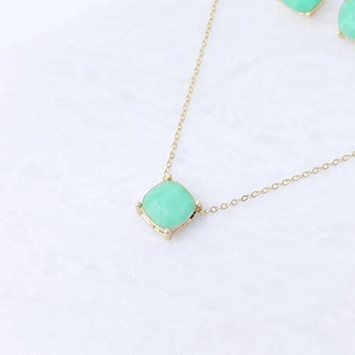 Ntlx Pendant Necklace For Women - Dainty Cushion Cut Gemstone Necklace With 16-19 Inch Chain thumb #3