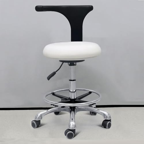 Medizinischer Hocker, 360° drehbar, höhenverstellbar, PU-Leder, Sattelhocker für Zahn- und Salongebrauch, komfortables Design für Profis