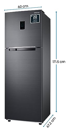 Image of Samsung 322L 1 Star Convertible 5 In 1 Digital Inverter Frost-Free Double Door Refrigerator Appliance (RT37C4521B1 /HL,Black Doi