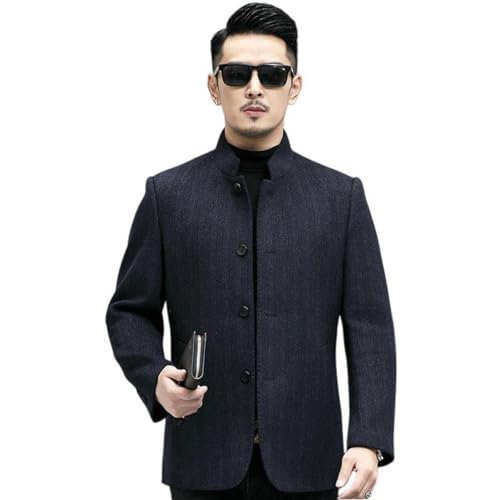 Veste col montant automne hiver manteau homme laine double face