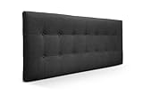 SUENOSZZZ-ESPECIALISTAS DEL DESCANSO Cabeceros de Cama 105 cm. Cabezales de Cama Acolchado Zurich. Cabezal tapizado ACUALINE limpiafacil. Cabeceros de Cama Matrimonio. Color Negro