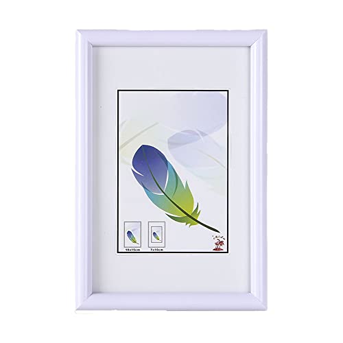 Solagua Marco de Fotos Esencial Blanco (15x20cm), Marcos de Fotos con Cristal para Mesa y Escritorio, Hogar y Decoración, Fotos de Tamaño Estándar