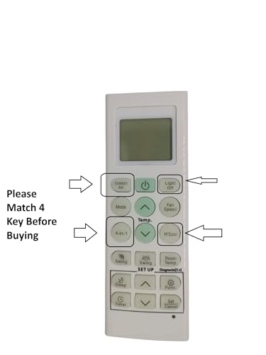 Image of AC Remote Control Compatible for LG Split Air Conditioner /Window AC (Please Check All Photos & Match All Button)