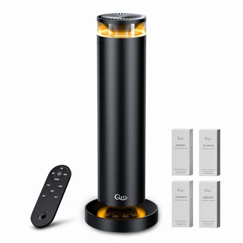 QZD A5 Waterless Essential Oil Diffuser Starter Kit – 1000 Sq...