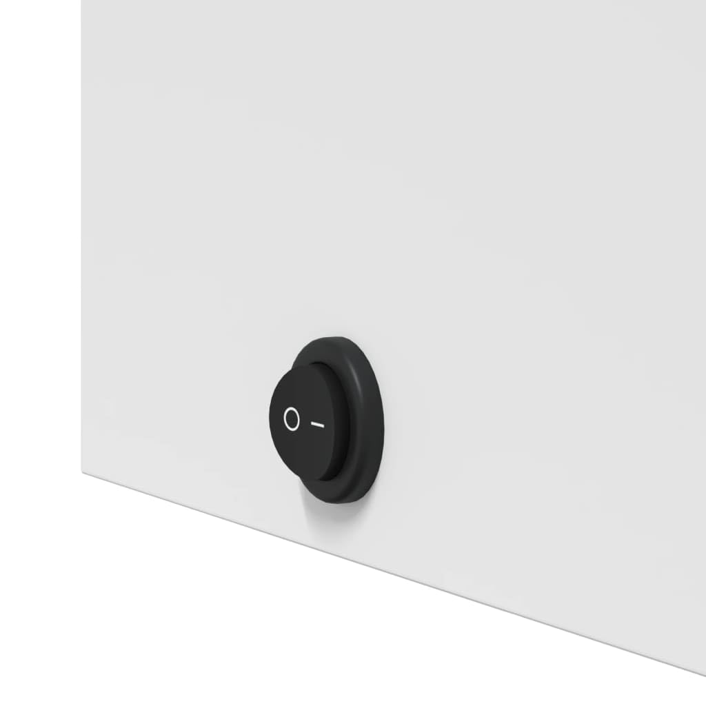 vidaXL Armadietto Bagno con Specchio e LED Bianco 45x13x52 cm