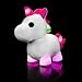 Adopt Me! Luminous Neon Unicorn Soft Toy - Soft and Cuddly - Three Lighting Modes - Directly Inspired by Game No. 1, Toys for Children - 6 Years and Up