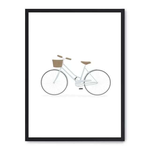 Tableau vélo bleu FASE5 décoration murale art moderne cyclisme