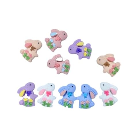 Pastel Bunny Rabbit Resin Embellishments for Crafts Cover