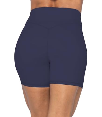 Image of Sunzel Women's No Front Seam High Waisted Biker Shorts for Yoga Workout | 5-inch inseam, high waisted, smooth no front seam, buttery soft, compression fit, close fit, for yoga and workouts