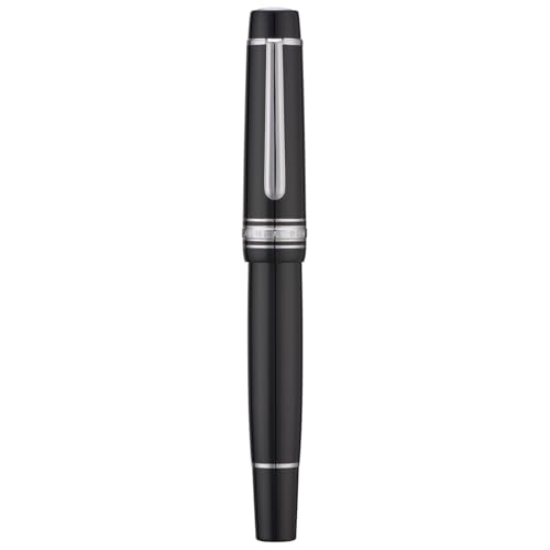 Stylo-plume à piston anti-fuite réservoir d'encre visible et plume moyenne M